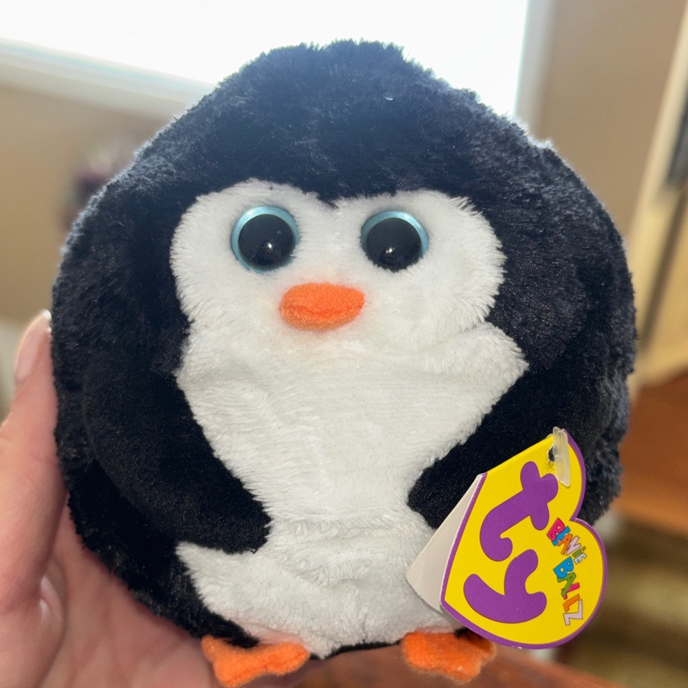 Ty Beanie Boos Black and White Penguin Plush
